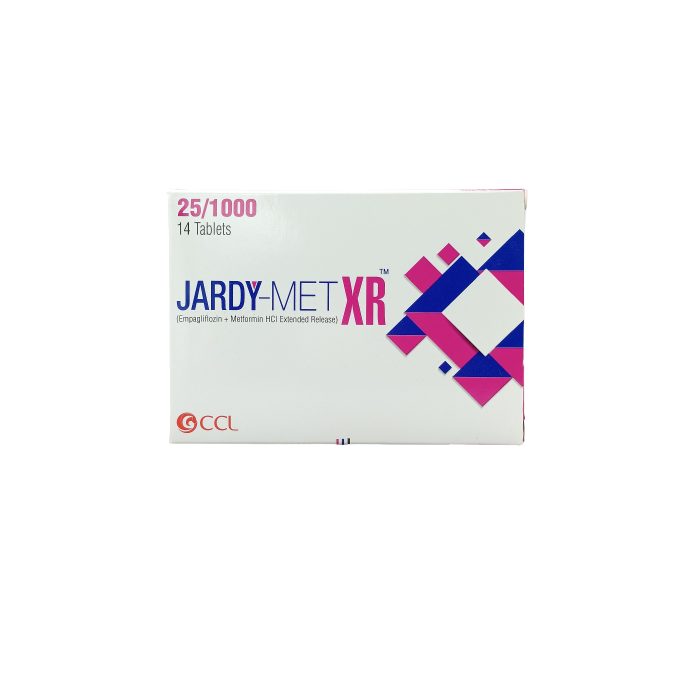 Jardy Met Xr 25mg 1000mg Tablets
