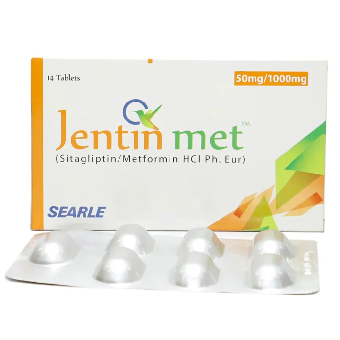 Jentin Met 50mg/1000mg Tablets (14s)