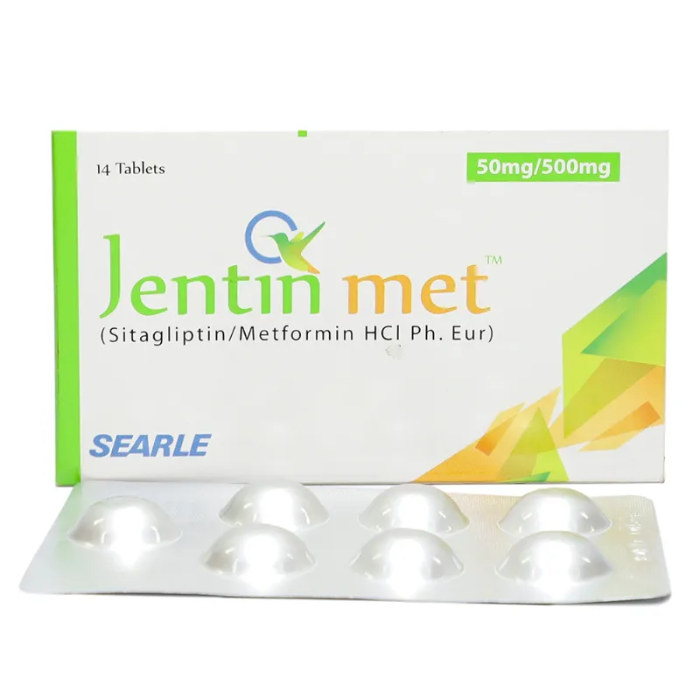 Jentin Met 50mg/500mg Tablets (14s)