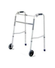 Ky 912l-5'' Walker With Wheel Matt Silver