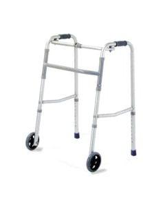 Ky 912l-5'' Walker With Wheel Matt Silver