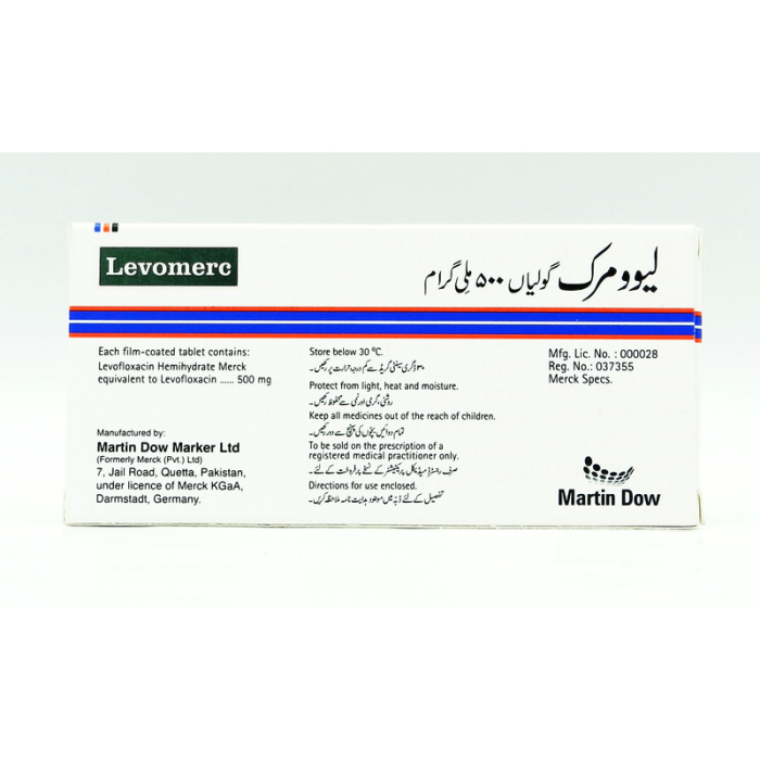Levomerc 500mg Tablets 10s