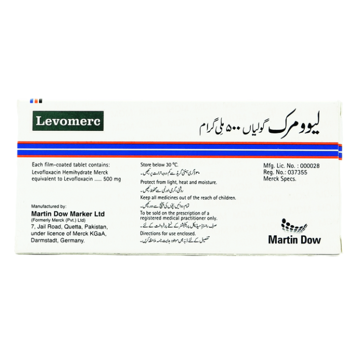 Levomerc 500mg Tablets (10s)