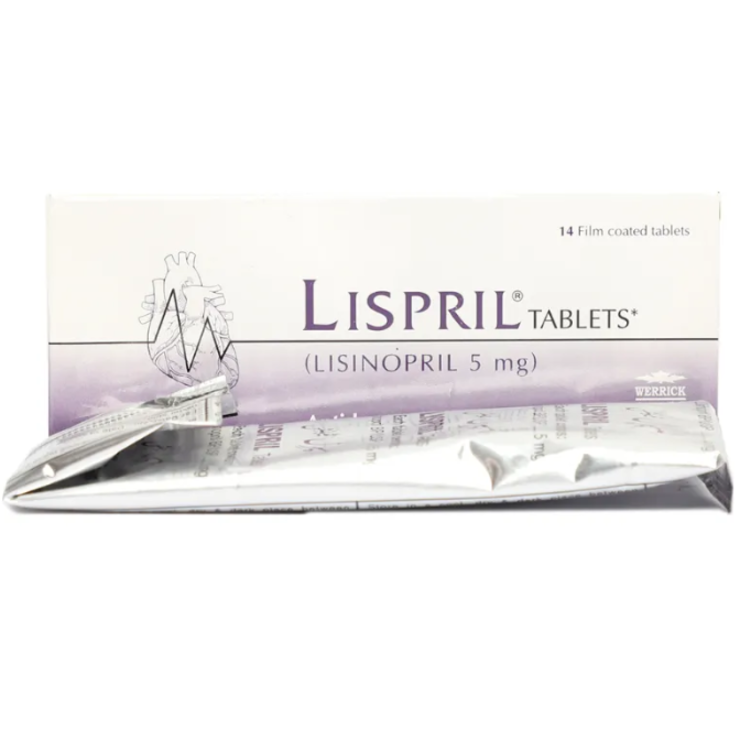 Lispril 5mg Tablets (14s)