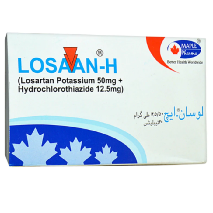 Losaan H 50mg/12.5mg Tablets (20s)