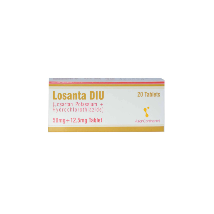 Losanta Diu 50mg 12.5mg Tablets