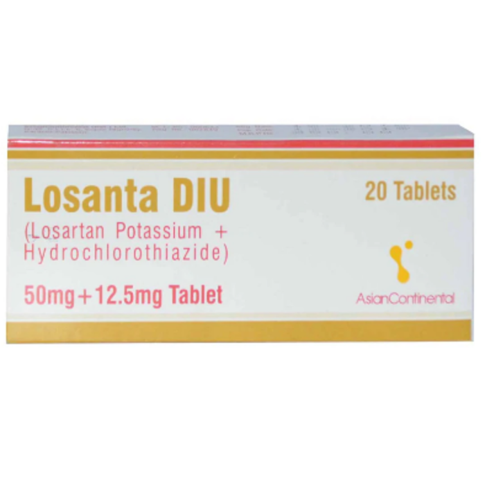 Losanta Diu 50mg/12.5mg Tablets (20s)