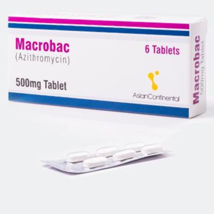 Macrobac 500mg Tablets (6s)