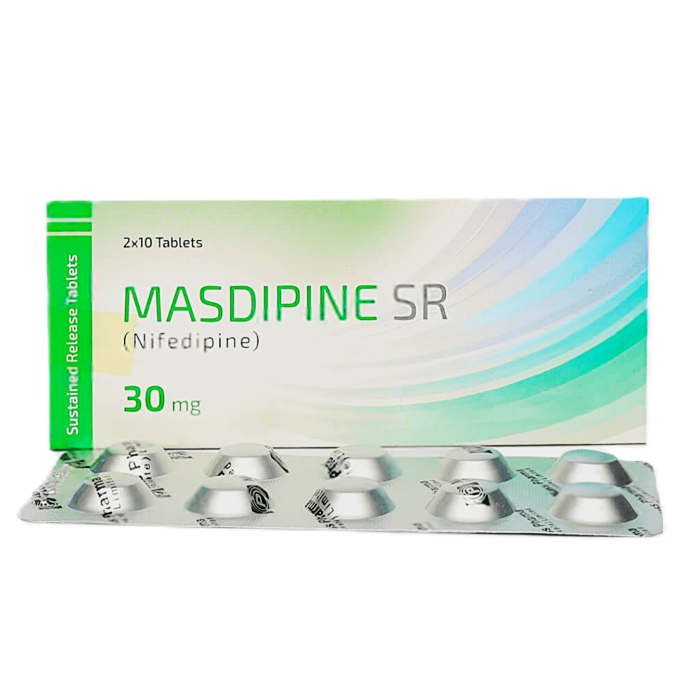 Masdipine Sr 30mg Tablets