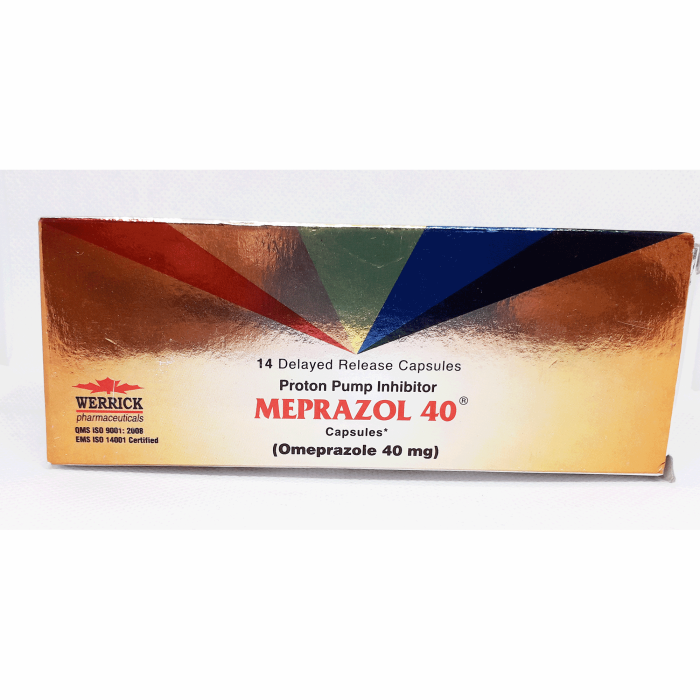 Meprazol 40mg Capsules