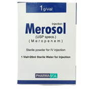 Merosol 1000mg 20ml Injection
