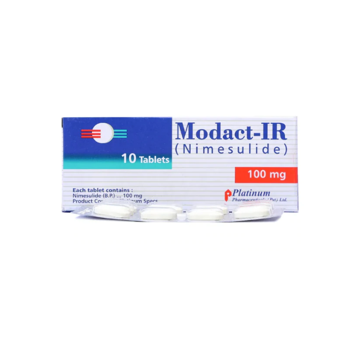 Modact Ir 100mg Tablets