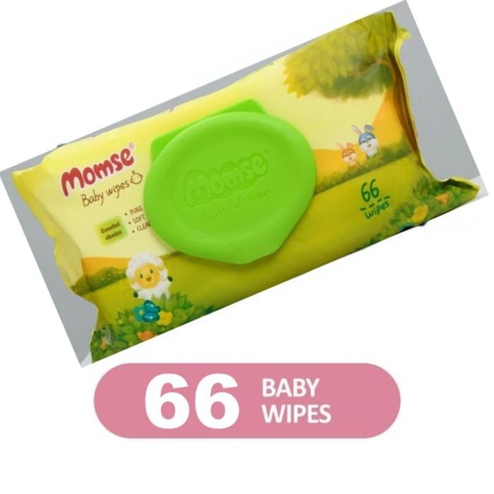 Momse Baby Wipes Easeful Choice Pure 66s