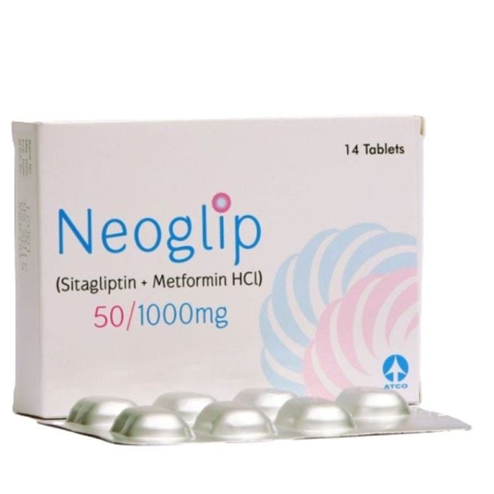 Neoglip 50mg 1000mg Tablets (14s)
