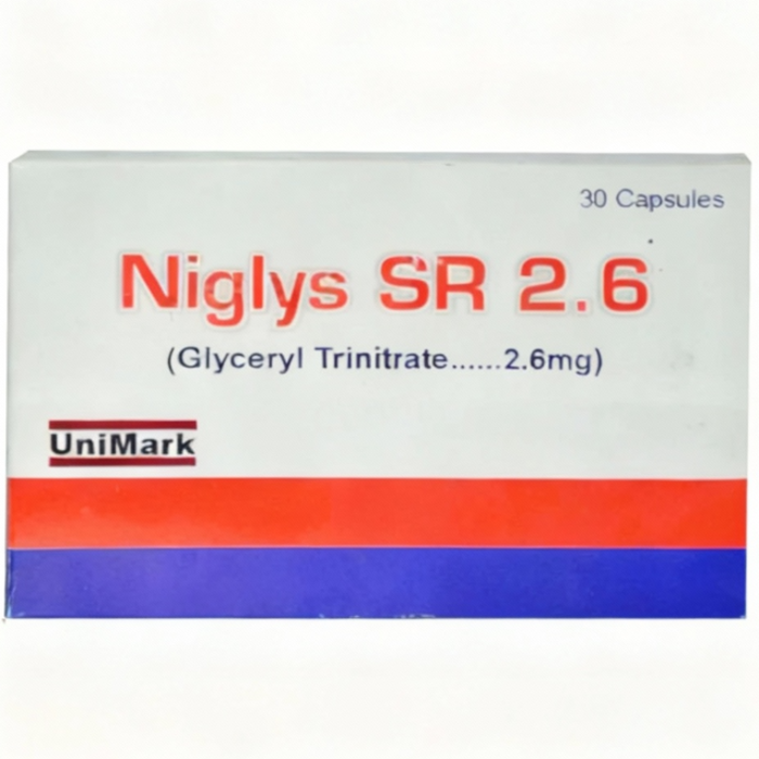 Niglys SR 2.6mg Capsules