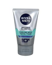 Nivea Men Whitening Oil Conrol Cooling Mud Face Foam 100ml