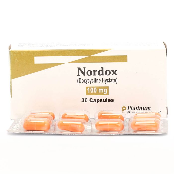 Nordox 100mg Capsules