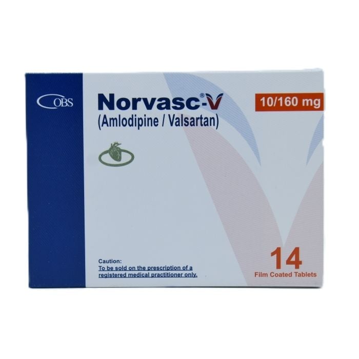 Norvasc V 10mg 160mg Tablets 14s