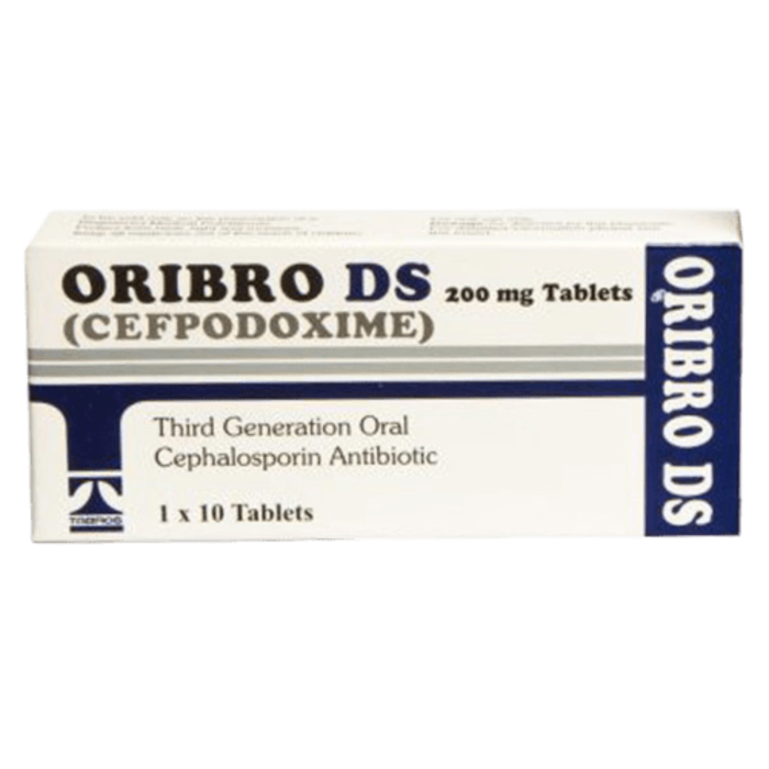 Oribro DS 200mg Tablets (10s)