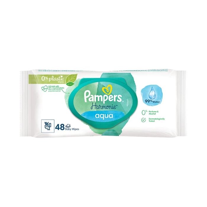 Pampers Harmonie Aqua 48 Baby Wipes