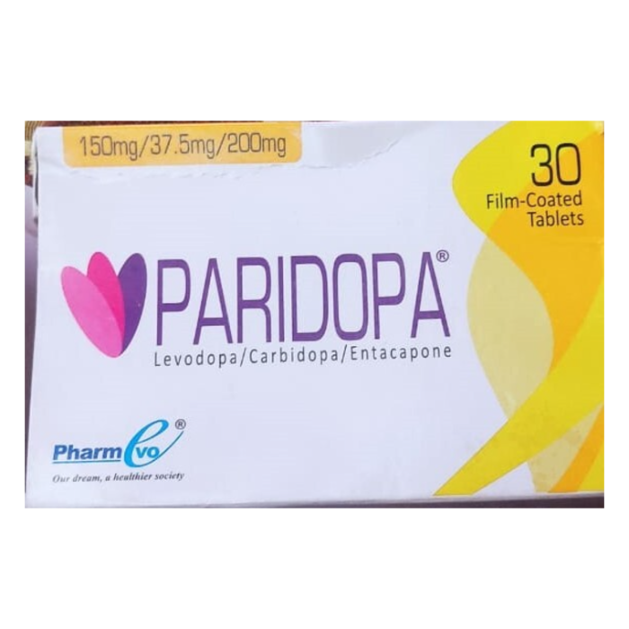 Paridopa 150mg/37.5mg/200mg Tablets (30s)