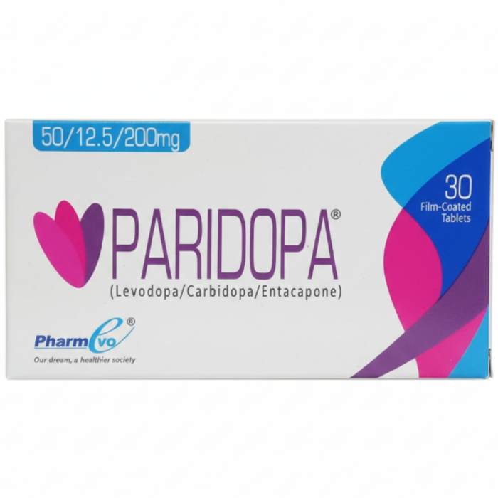 Paridopa 50mg 12.5mg 200mg Tablets (30s)