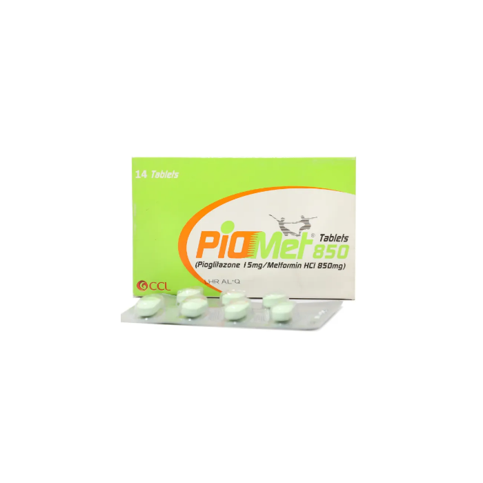 Piomet 15mg 850mg Tablets