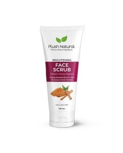 Plush natural brightening face scrub 100ml