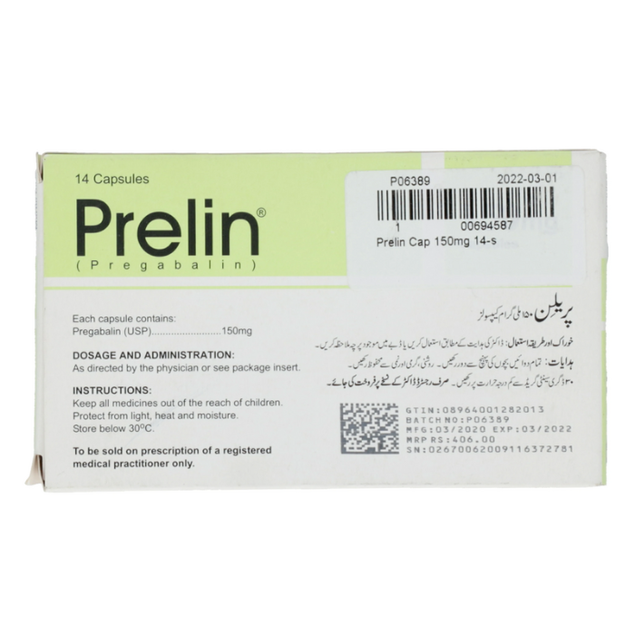 Prelin 150mg Capsules (14s)