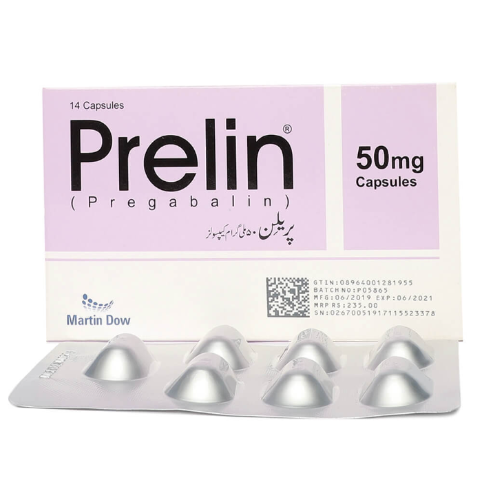 Prelin 50mg Capsules