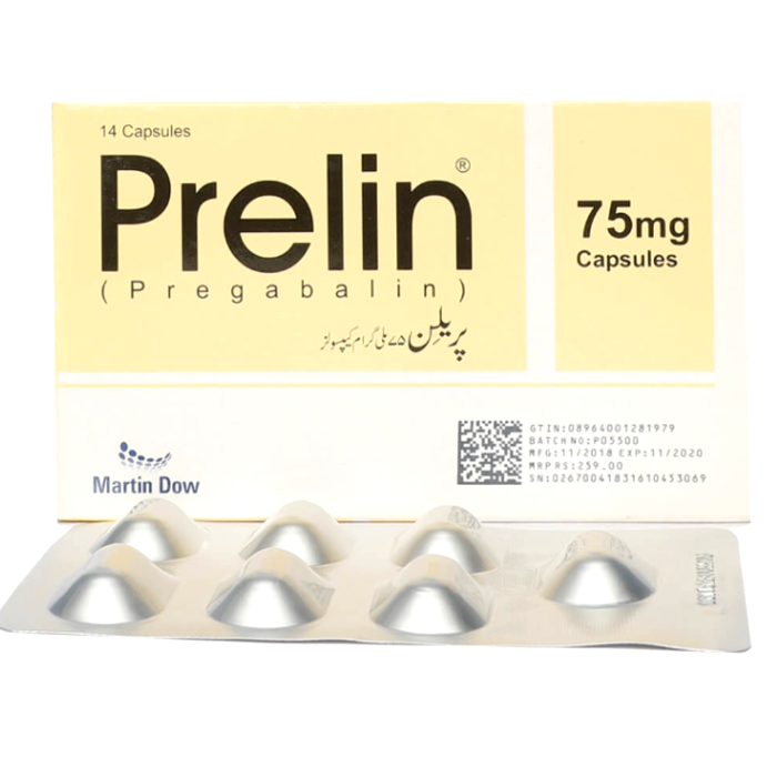 Prelin 75mg Capsules (14s)