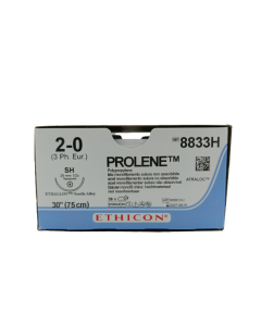 Prolene 2 0 26mm 8833h