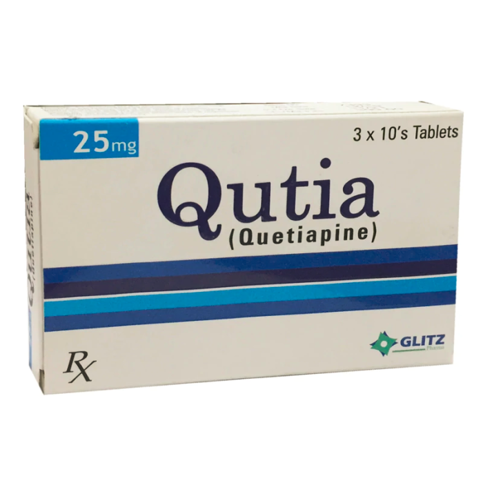Qutia 25mg Tablets