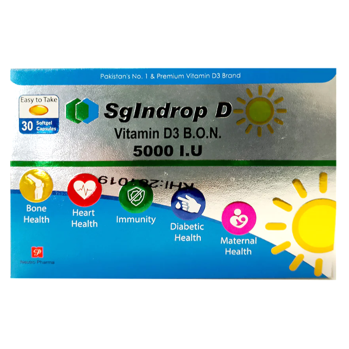 Sg Indrop D 5000Iu Capsules (30s)