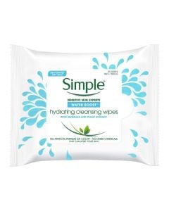 Simple Cleansing Wipes 25cs Water Boost