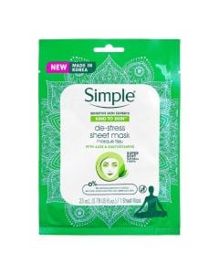 Simple sheet mask 23ml de stress
