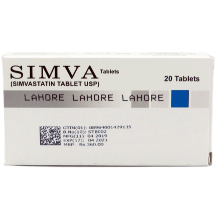 Simva 20mg Tablets (20s)