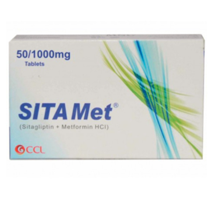 Sita Met 50mg/1000mg Tablets (14s)