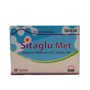 Sitaglu Met 50 850mg Tablets 28s