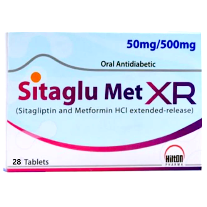 Sitaglu Met XR 50mg/500mg Tablets (28s)