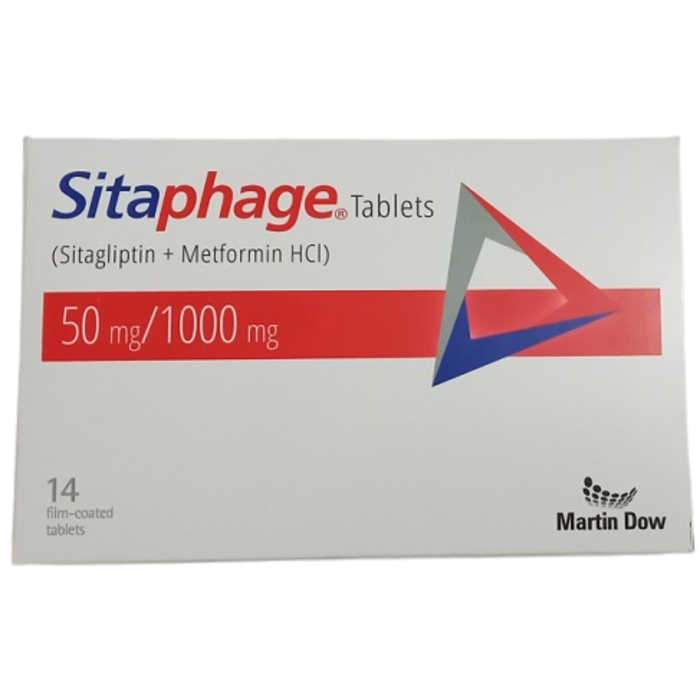 Sitaphage 50mg/1000mg Tablets (14s)