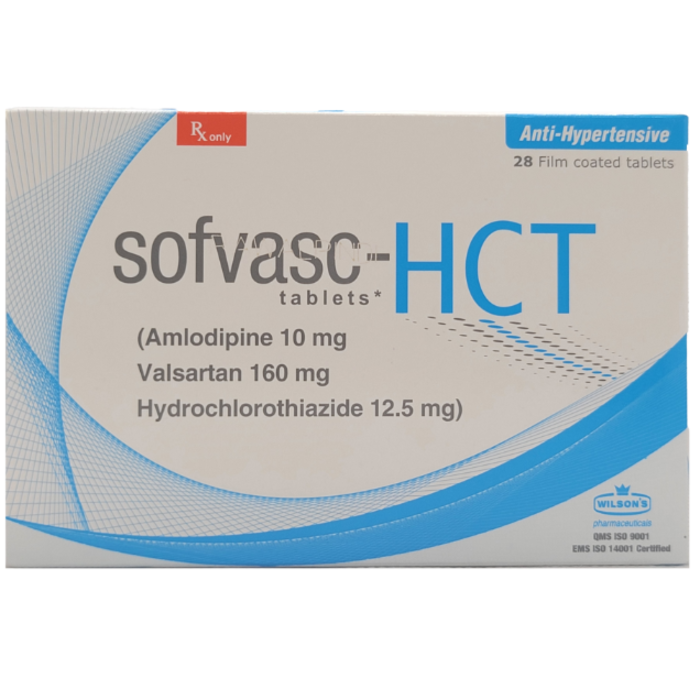 Sofvasc Hct 10mg/160mg/12.5mg Tablets (12s)