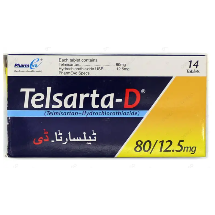 Telsarta D 80mg/12.5mg Tablets (14s)