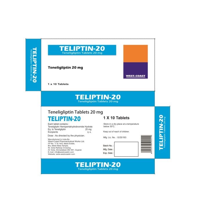 Tenliptin 20mg Tablets