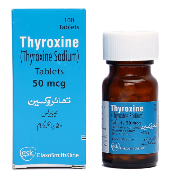 Thyroxine 50mcg Tablets (100s)
