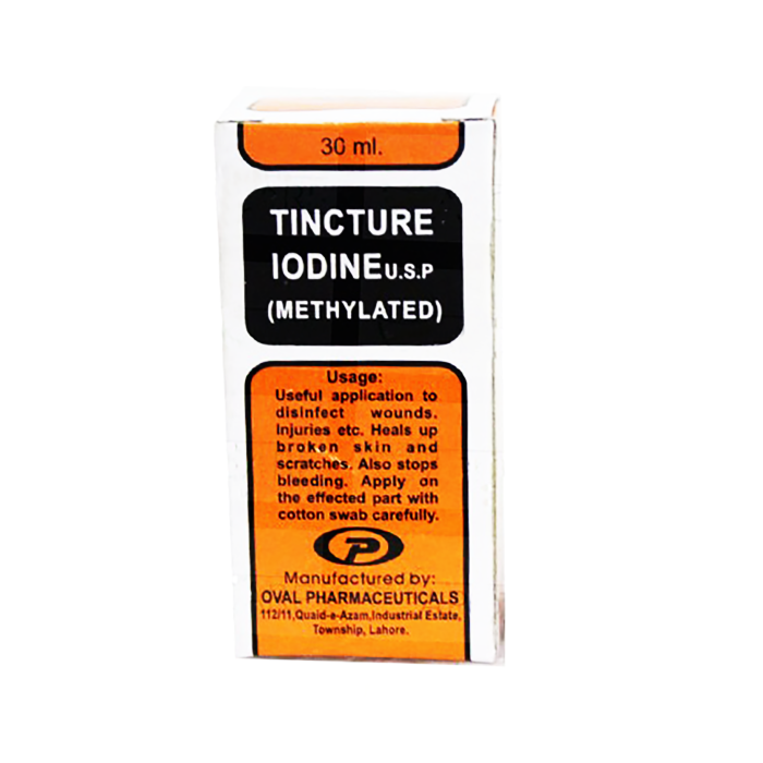 Tincture Iodine 30ml Oval