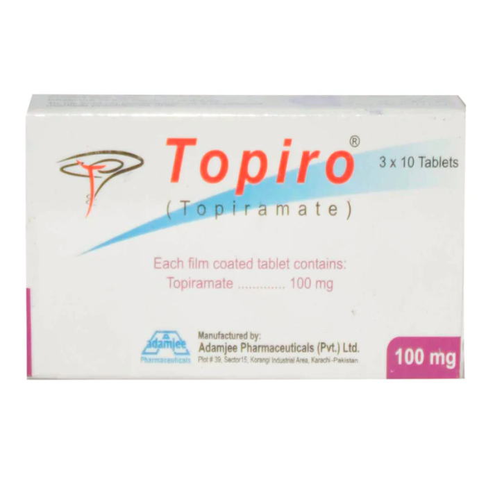 Topiro 100mg Tablets