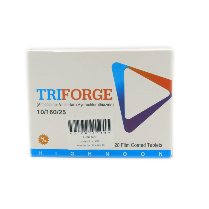 Triforge 10mg 160mg 25mg Tablets