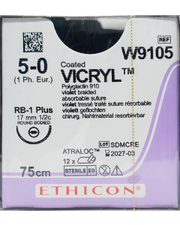 Vicryl 5 0 17mm Rb W9105