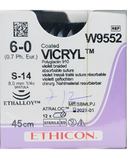 Vicryl 6 0 8mm S 24 Spatula W9552